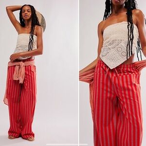 FREE PEOPLE Hudson canyon stripe pant. Size small.